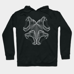 Dramabite Rorschach linear lion Hoodie